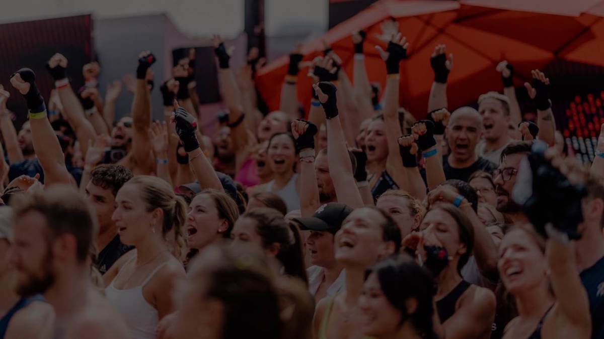 People sharing an energetic group experience