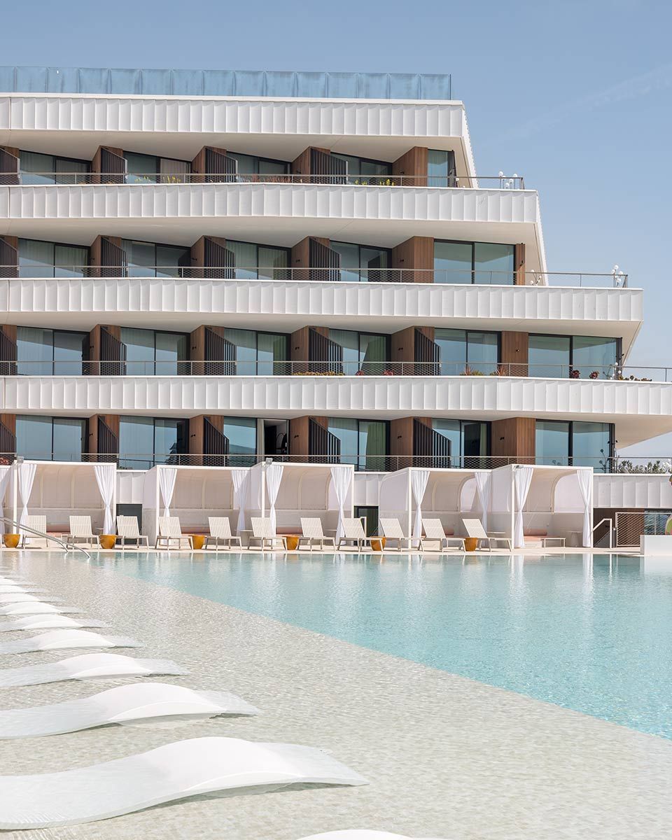 Hotel spaces at SLS Barcelona